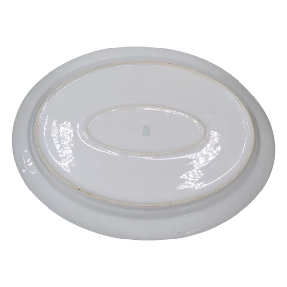 Vtg Noritake M Oval Platter Roses Gold Encrusted Rim N224 Japan 15.5 - Picture 6 of 11